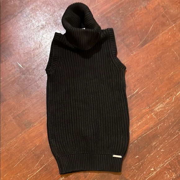 🌻3/$15🌻 MICHAEL Michael Kors Black Cowl Neck Sweater with Hood - Picture 1 of 7